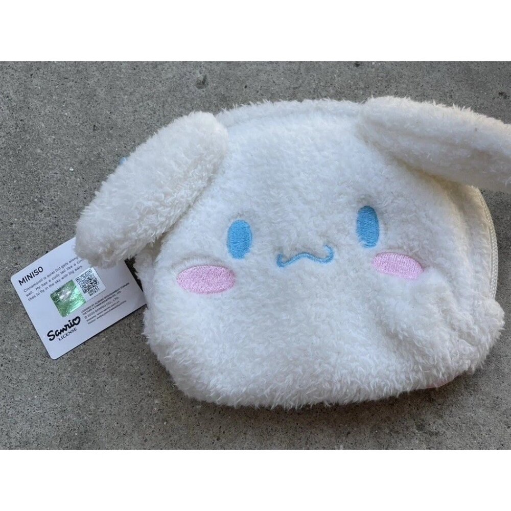 SANRIO CINNAMOROLL Miniso Exclusive Zip Bag White Blue RARE NWT